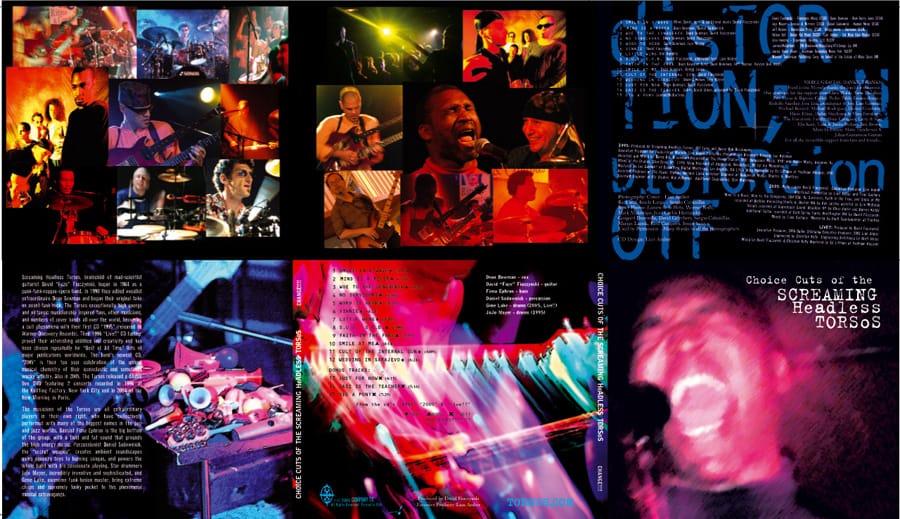 DVD naslovnica Screaming Headless Torsos z nastopom na festivalu IZZVEN, 2004