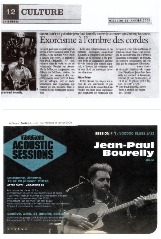 Jean Paul Bourelly nastop v Laussanni, 2005, Voodoo Blues Jazz