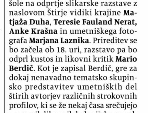 Štirje vidiki krajine (Večer)