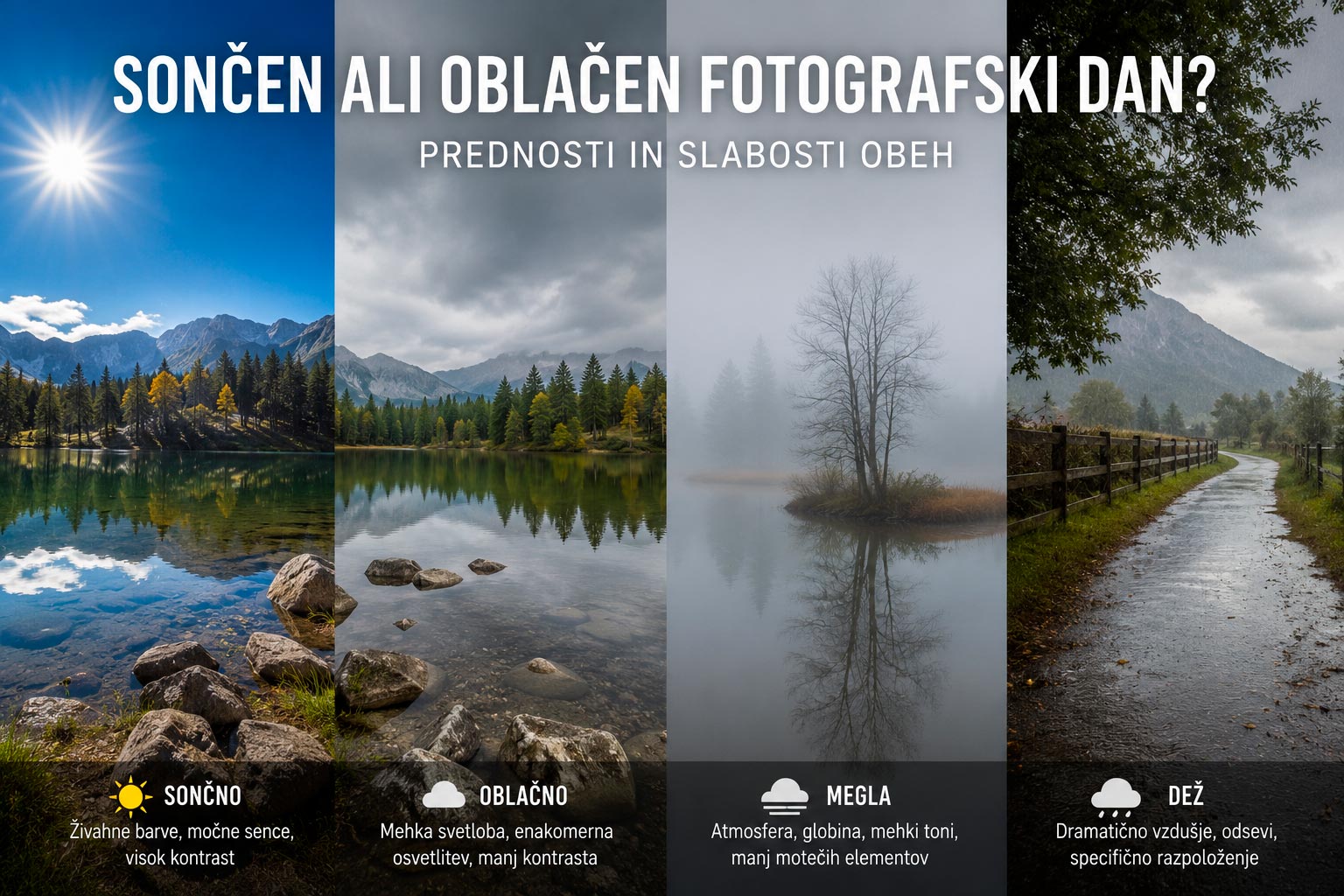 Kakšno vreme je bolje za fotografiranje?