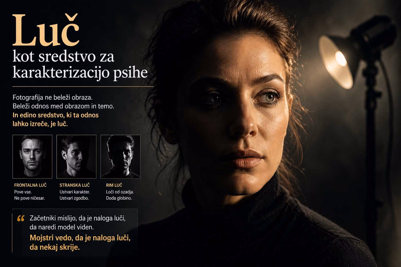 Luč kot sredstvo za karakterizacijo psihe