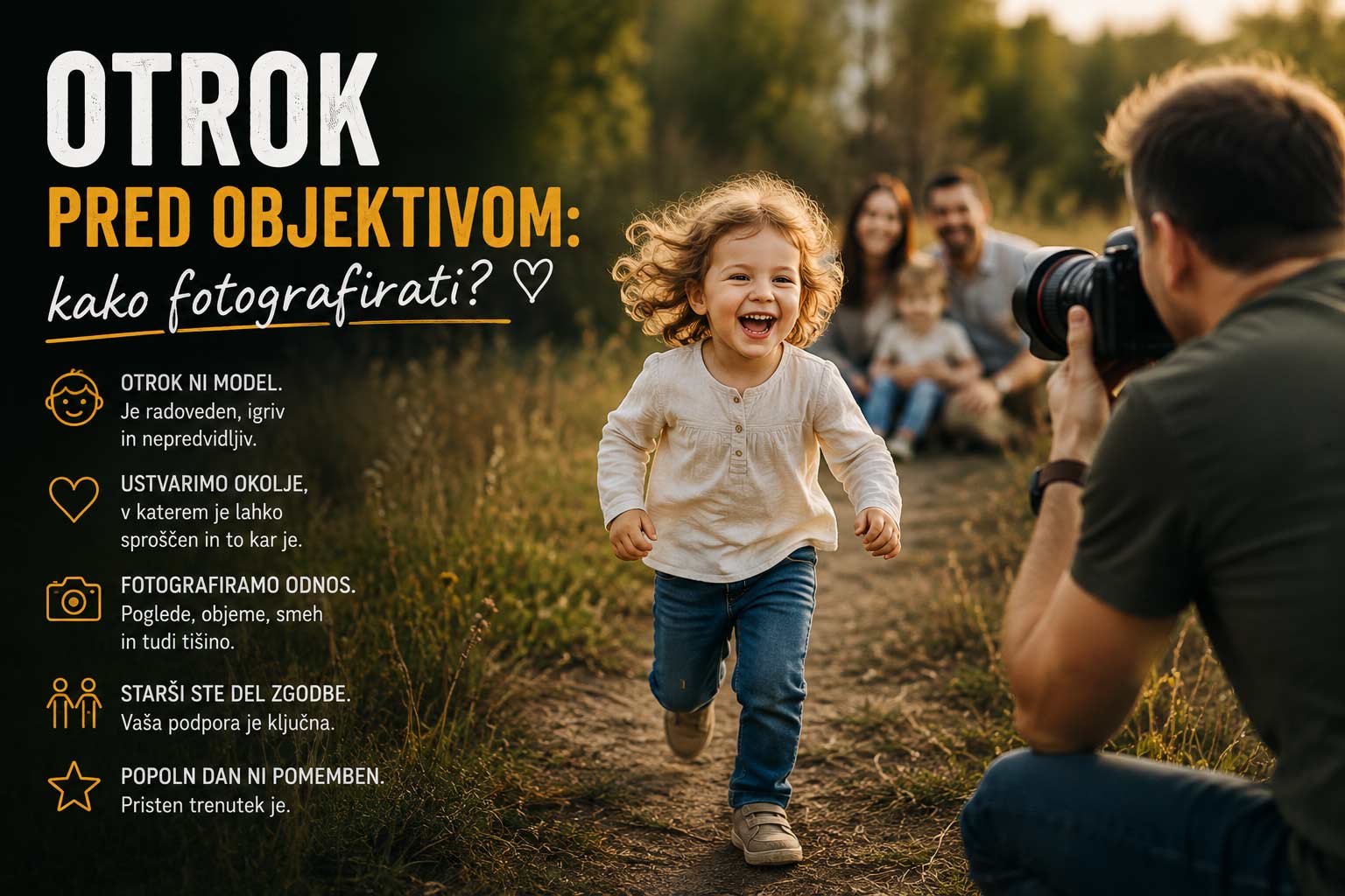 Fotografiranje otrok nasveti Nasveti za fotografiranje otrok na prostem