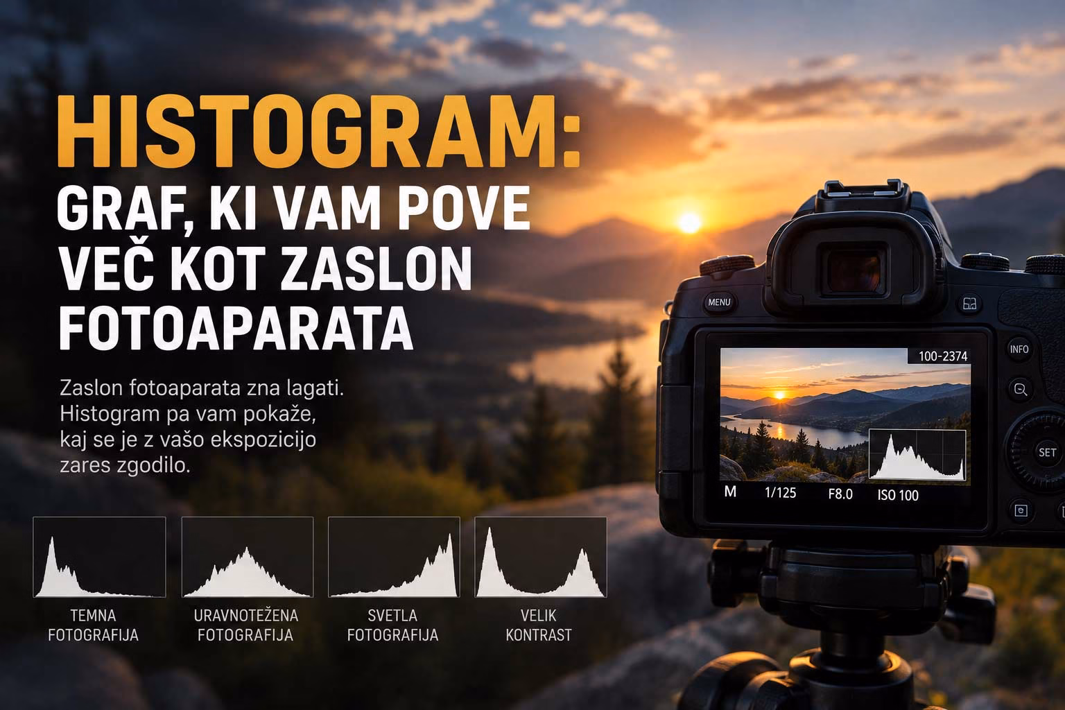 Histogram: graf, ki vam pove več kot zaslon fotoaparata