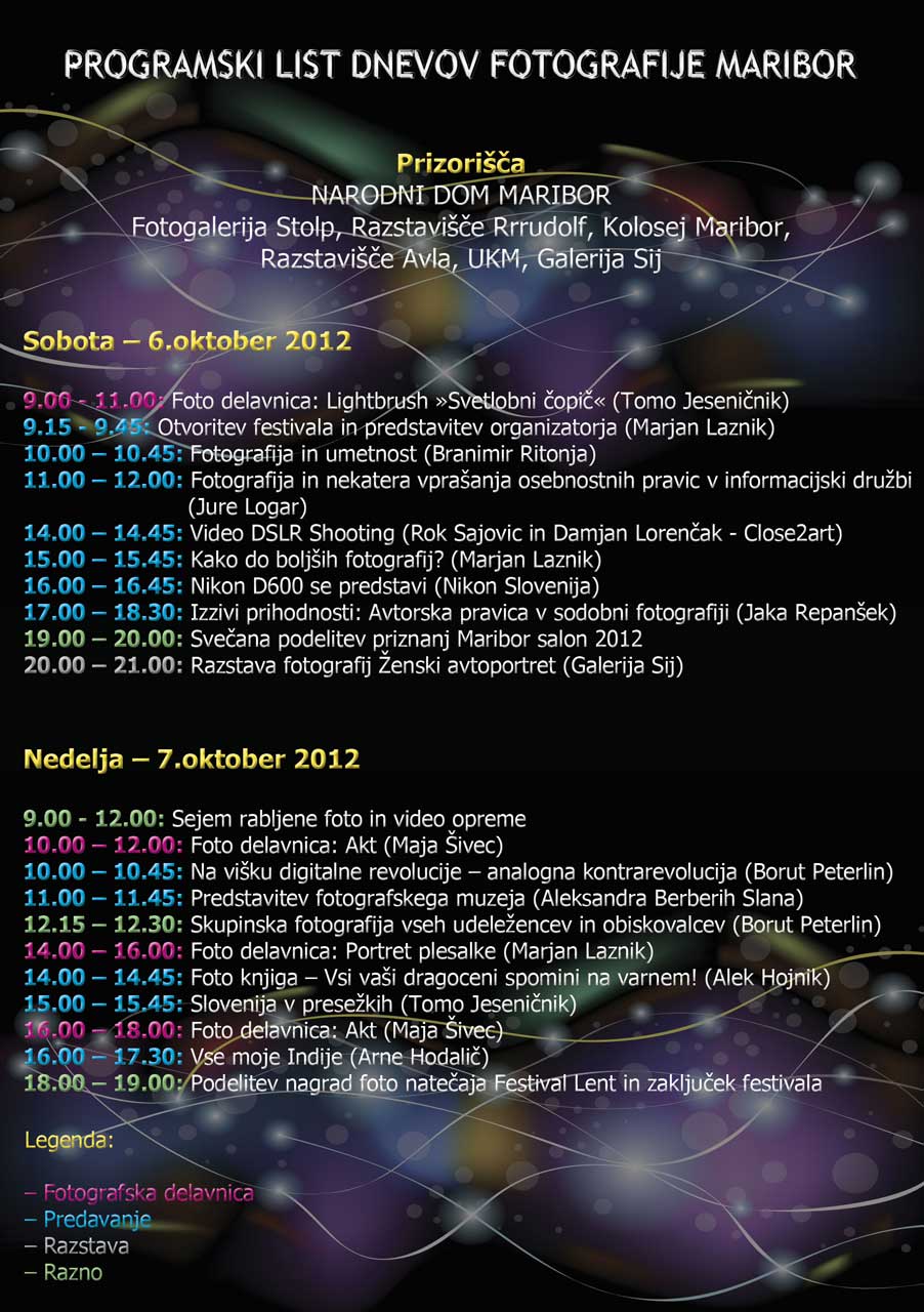 Program Dnevi Fotografije 2012